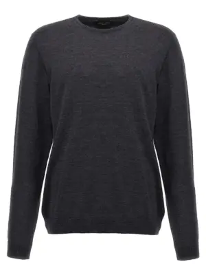 Merino wool sweater ROBERTO COLLINA Gray