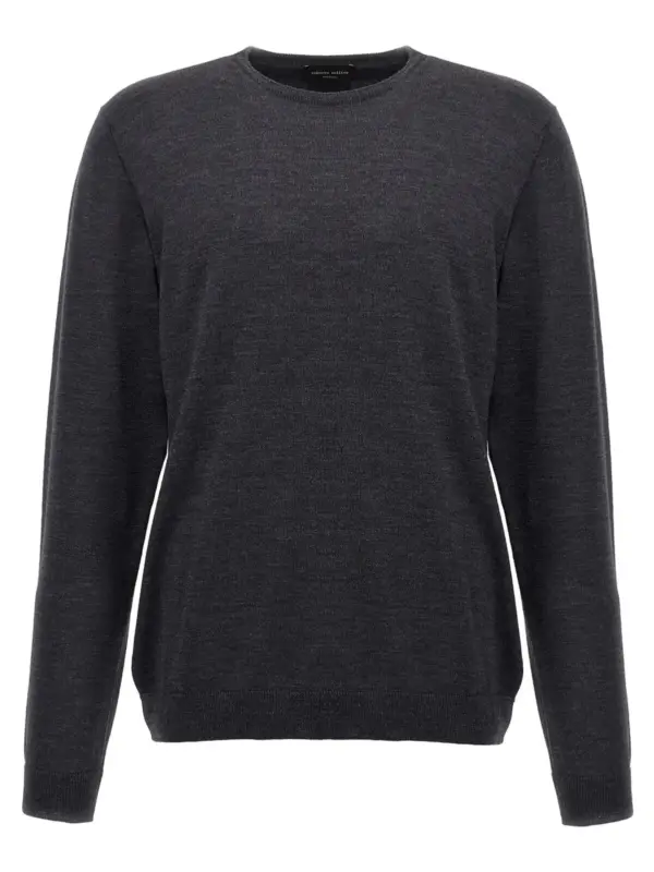 Merino wool sweater ROBERTO COLLINA Gray