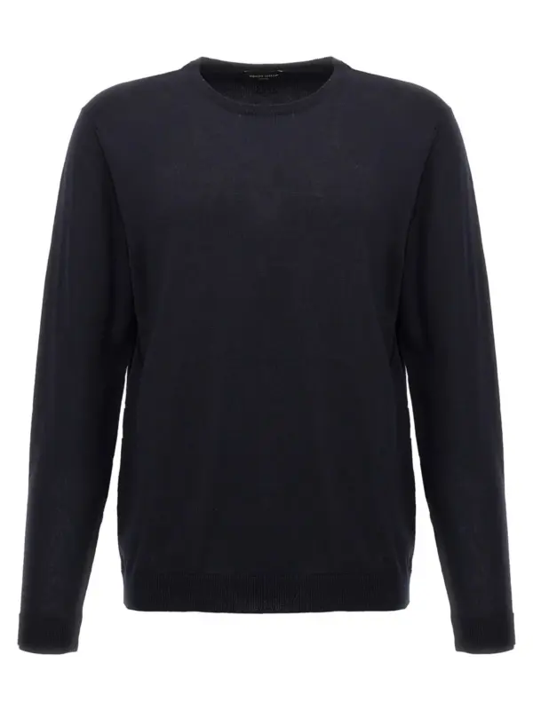 Merino wool sweater ROBERTO COLLINA Blue