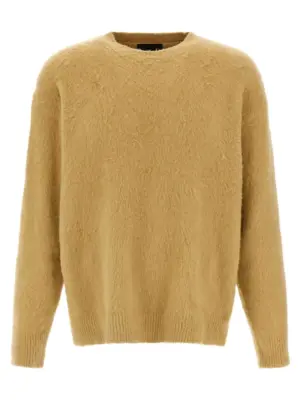 Shearling cotton sweater ROBERTO COLLINA Beige