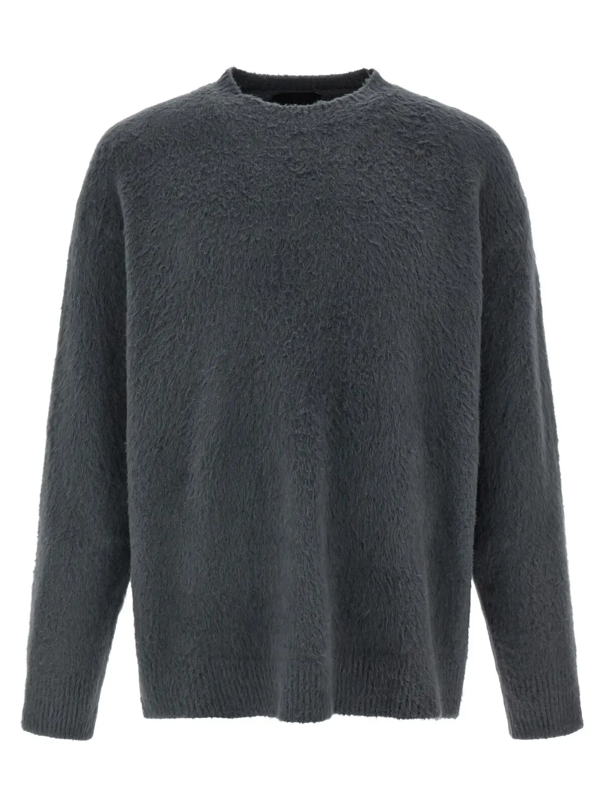 Светр Roberto Collina з бавовни з підкладкою з овчини Сірий 1 Shearling cotton sweater ROBERTO COLLINA Gray
