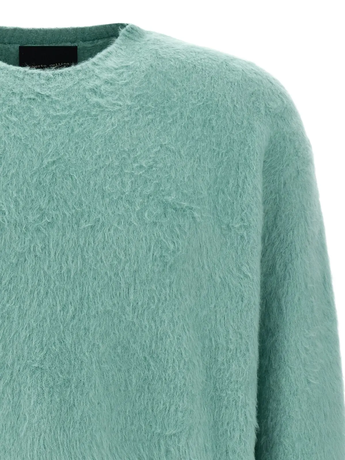 Светр Roberto Collina з бавовни з овчиною Блакитний 3 Shearling cotton sweater Man ROBERTO COLLINA Light Blue