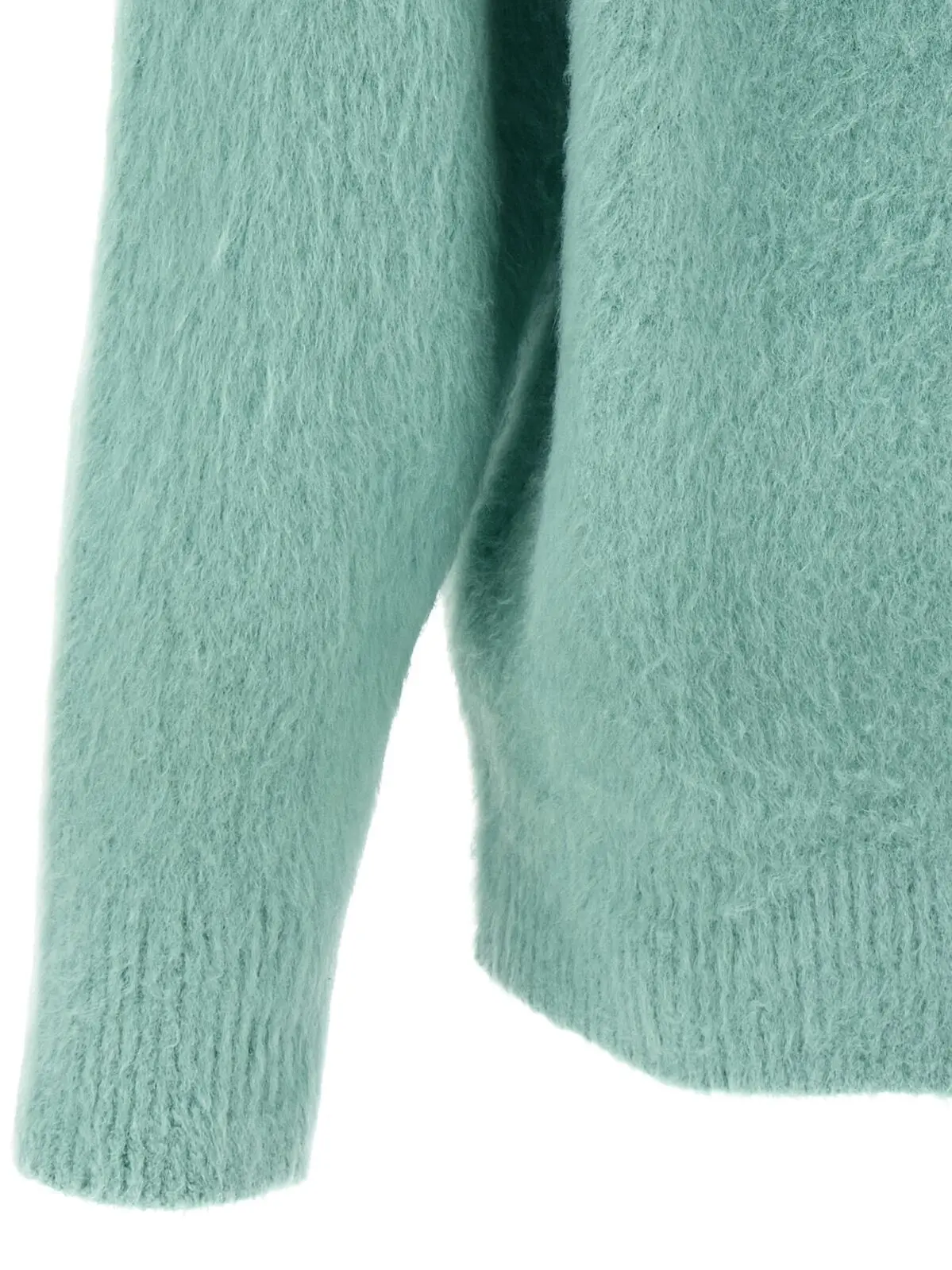 Светр Roberto Collina з бавовни з овчиною Блакитний 4 Shearling cotton sweater 80% cotton 16% polyamide 4% elastane ROBERTO COLLINA Light Blue