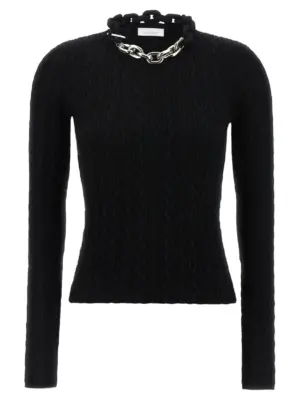 Necklace sweater PACO RABANNE Black