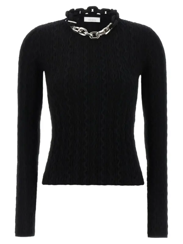 Necklace sweater PACO RABANNE Black