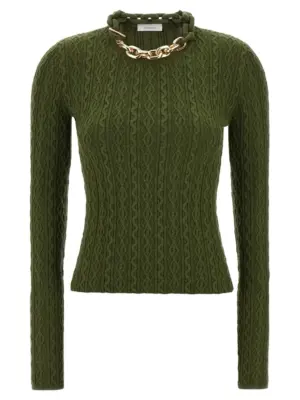 Necklace sweater PACO RABANNE Green