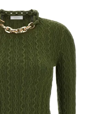 Necklace sweater Woman PACO RABANNE Green