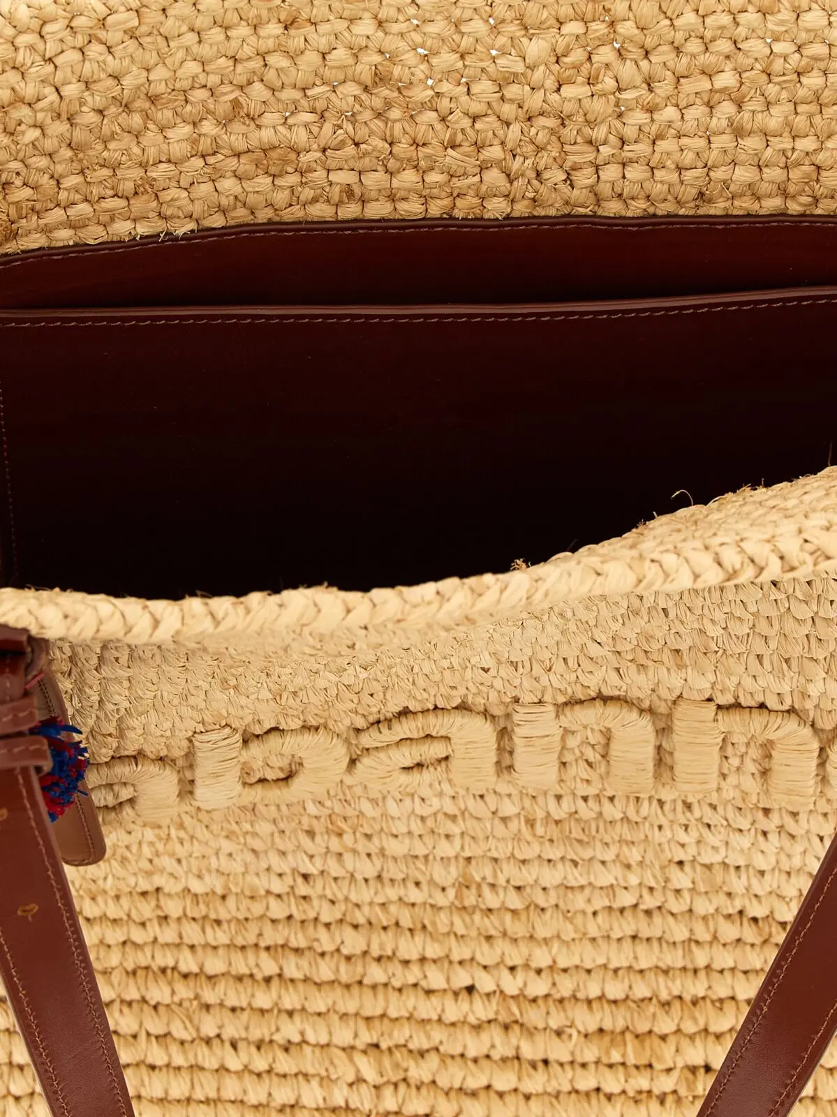 Сумка шопер Paco Rabanne Natural Raffia Tote Bag Бежева 4 'Natural Raffia Tote Bag' shopping bag 60% raffia 30% calfleather 10% brass PACO RABANNE Beige