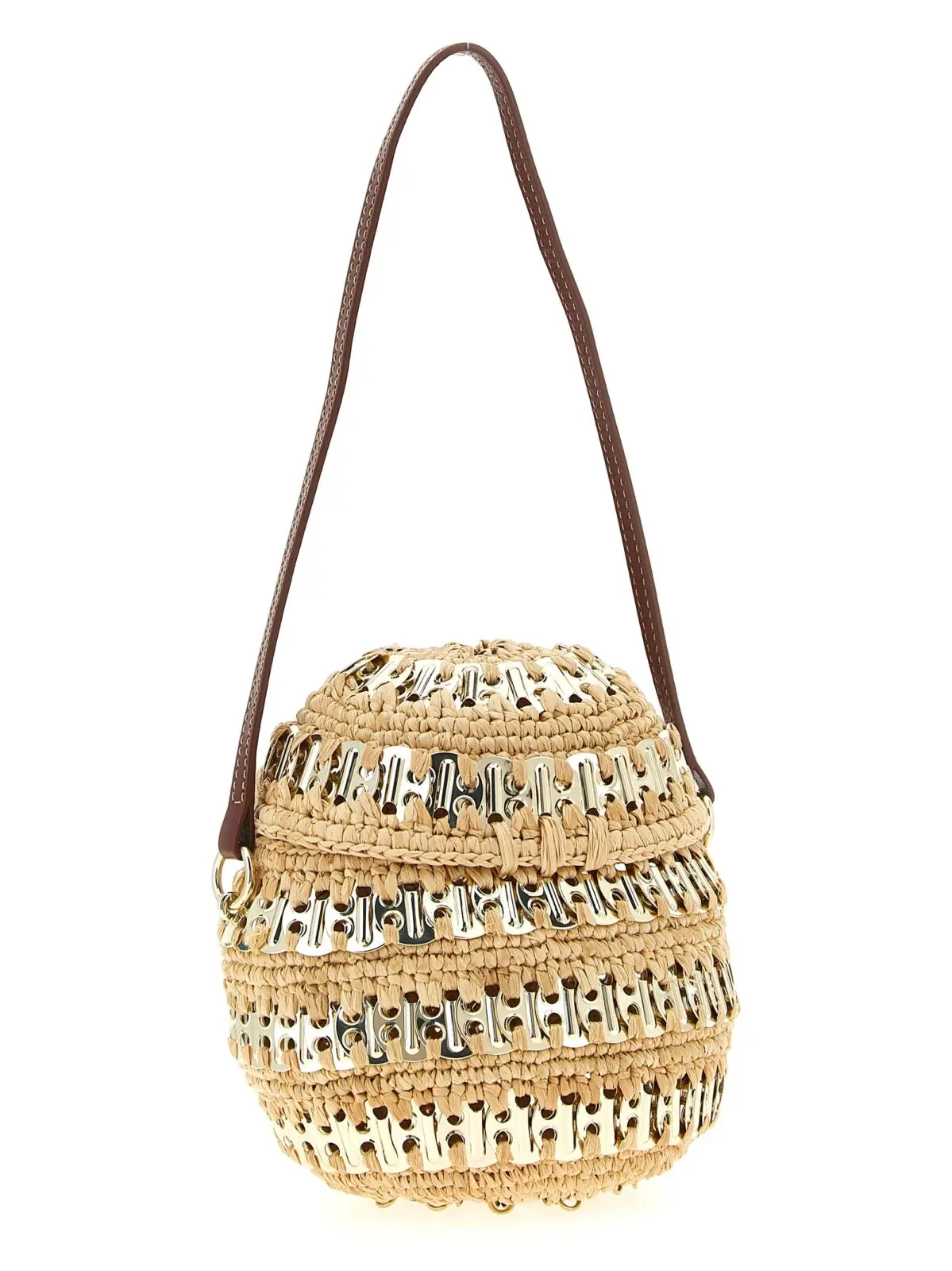 Міні-сумка Paco Rabanne 1969 Ball Бежева 2 '1969 Ball' handbag 25ASS0474NAT060M227 PACO RABANNE Beige
