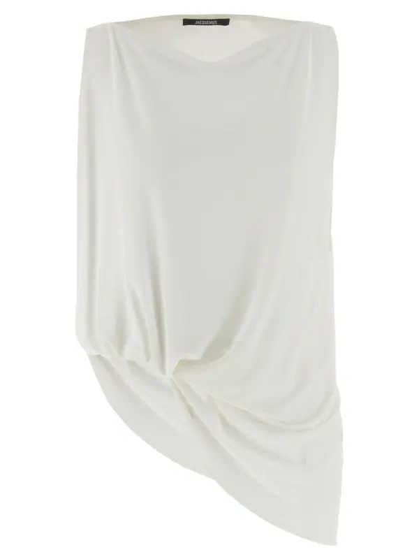 'Le Haut Peplo' top JACQUEMUS White
