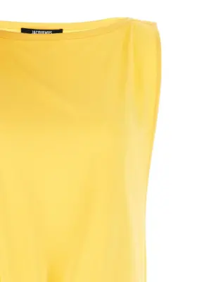 'Le Haut Peplo' top Woman JACQUEMUS Yellow