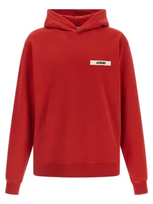 'Le Hoodie Gros Grain' sweatshirt JACQUEMUS Red