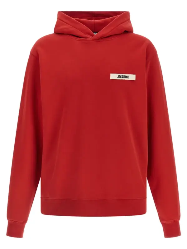 'Le Hoodie Gros Grain' sweatshirt JACQUEMUS Red