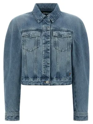 'La Veste de-Nimes Ovalo' jacket JACQUEMUS Light Blue