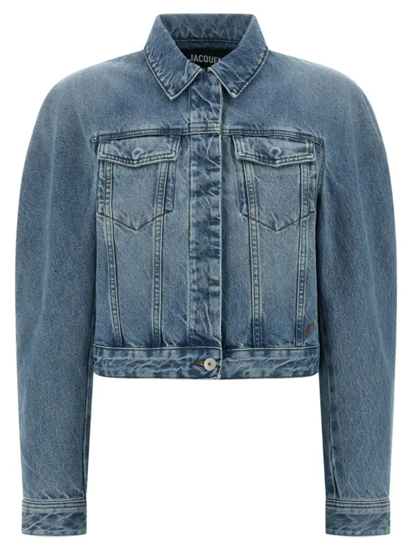 'La Veste de-Nimes Ovalo' jacket JACQUEMUS Light Blue