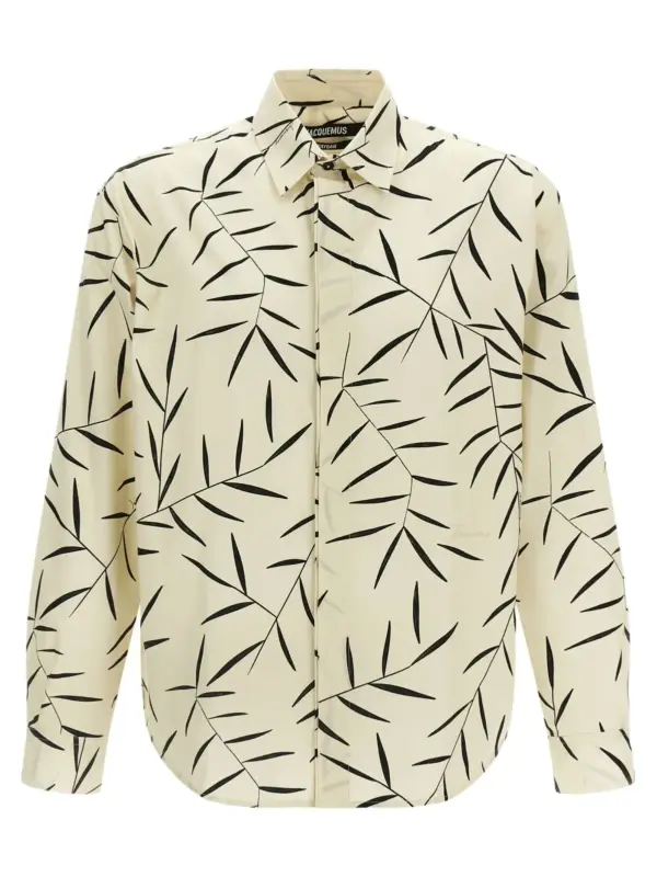 'La Chemise Simon' shirt JACQUEMUS White/Black