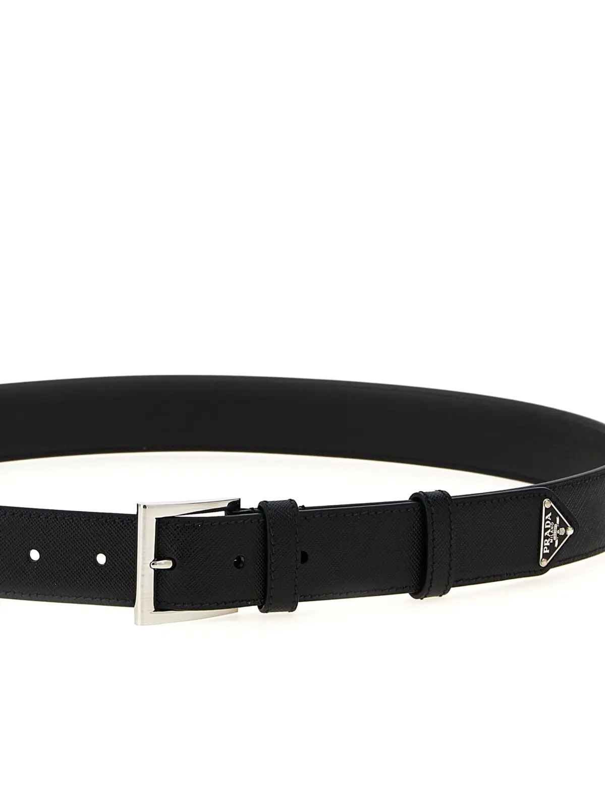 Ремінь Prada зі шкіри Saffiano Чорний 3 Saffiano leather belt Man PRADA Black