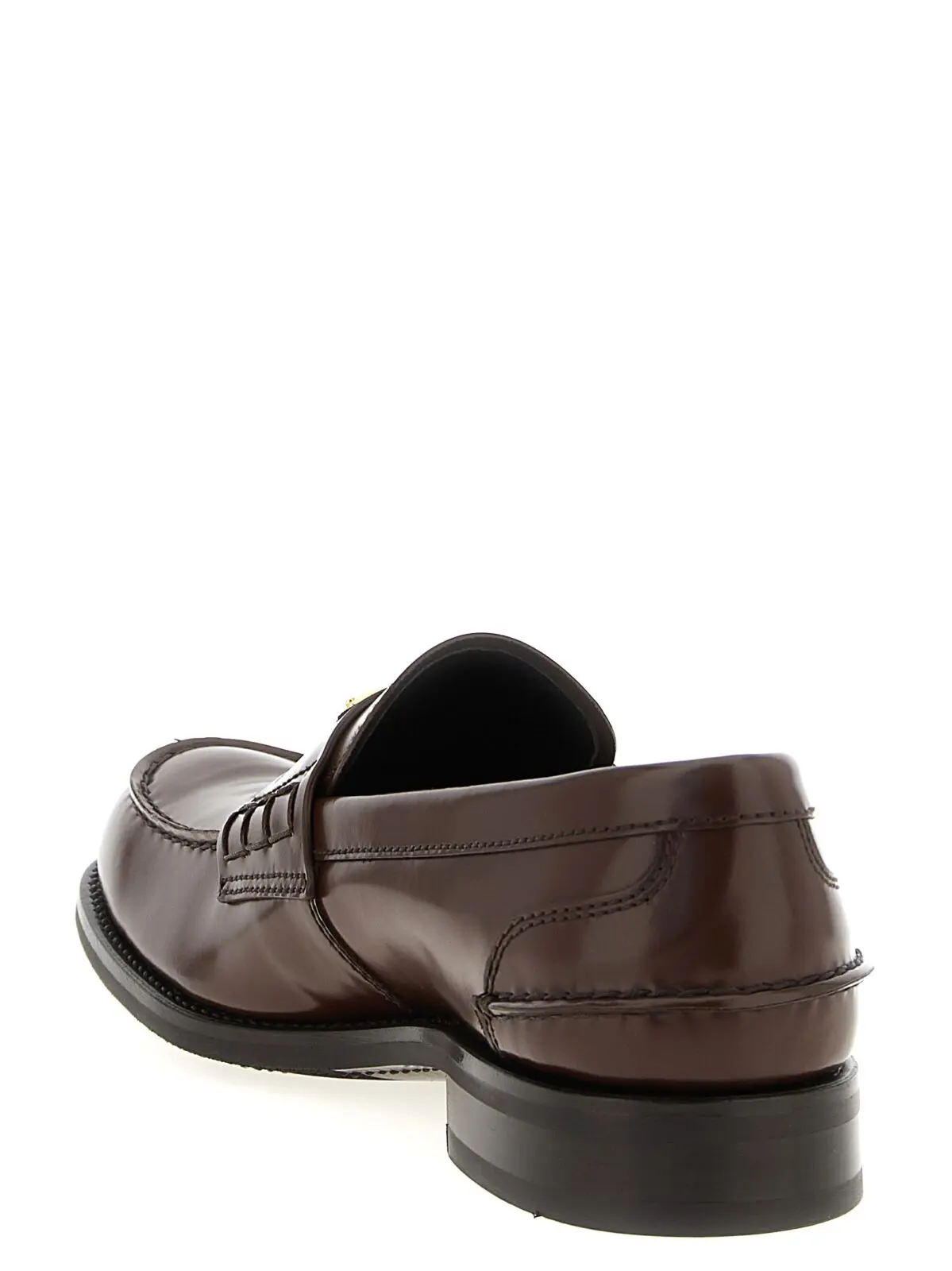 Лофери Prada з логотипом Коричневі 3 Logo loafers Man PRADA Brown