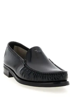 Leather loafers 2DB229FX000055F0002 PRADA Black