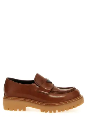 'Double Chocolate' loafers PRADA Brown