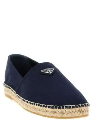 Logo tringolo espadrilles 2DE155FG0003LKEF0124 PRADA Blue
