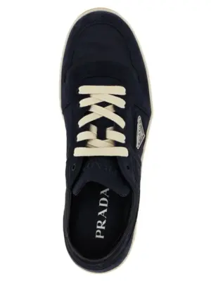 'Downtown' sneakers 100% calfskin leather (Bos Taurus) PRADA Blue