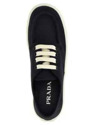 Cotton sneakers 100% cotton PRADA Blue