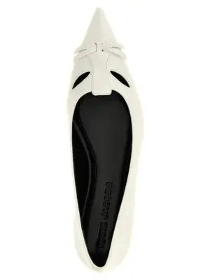 'The Kat' ballet flats 100% cow leather (Bos Taurus) MARC JACOBS White