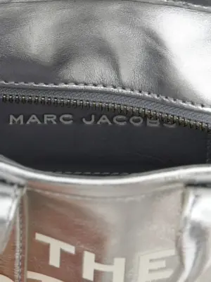 'The Metallic Leather Crossbody Tote' crossbody bag 100% cow leather (Bos Taurus) MARC JACOBS Silver
