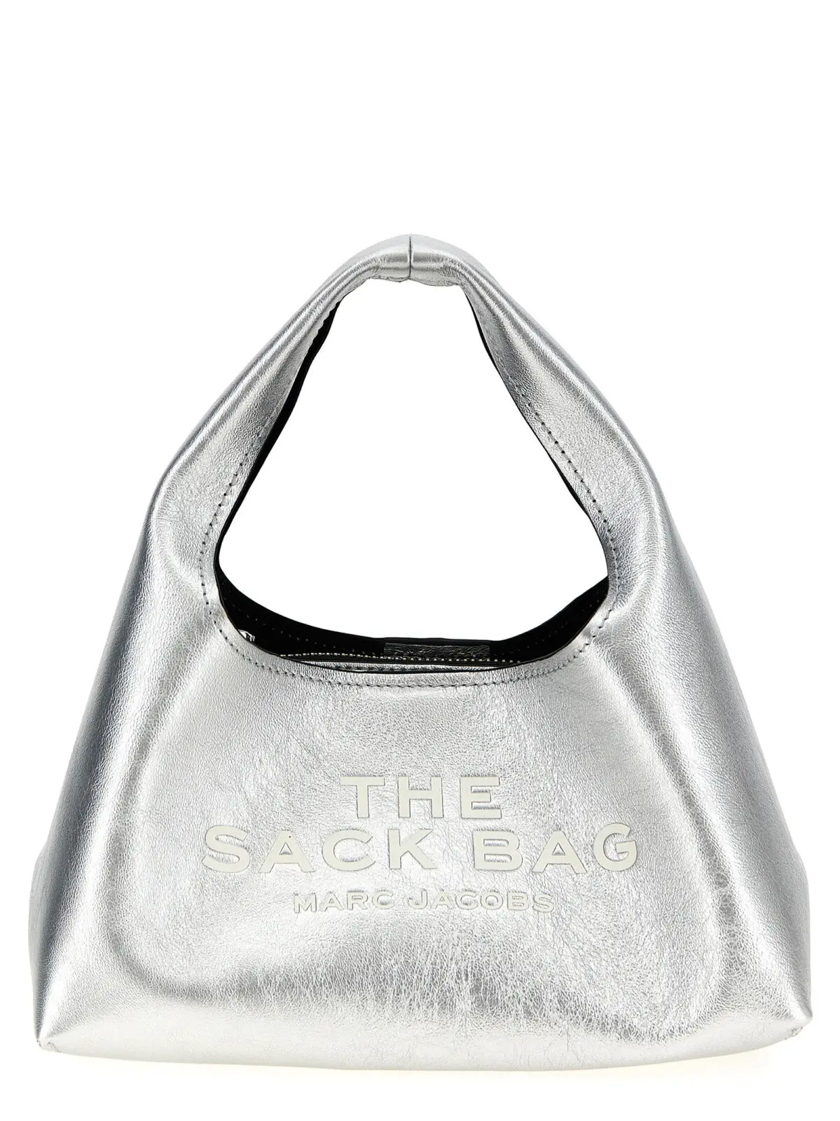 Міні-сумка Marc Jacobs The Metallic Leather Mini Sack Bag Срібна 1 'The Metallic Leather Mini Sack Bag' handbag MARC JACOBS Silver