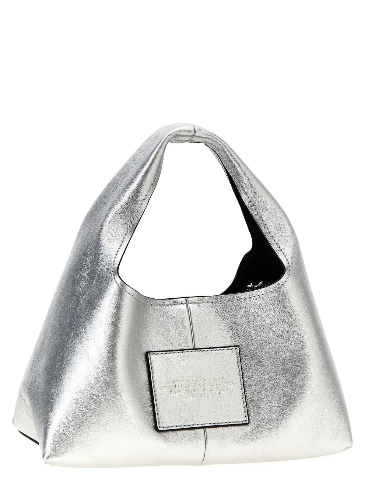 Міні-сумка Marc Jacobs The Metallic Leather Mini Sack Bag Срібна 2 'The Metallic Leather Mini Sack Bag' handbag 2F4HSH019H04040 MARC JACOBS Silver
