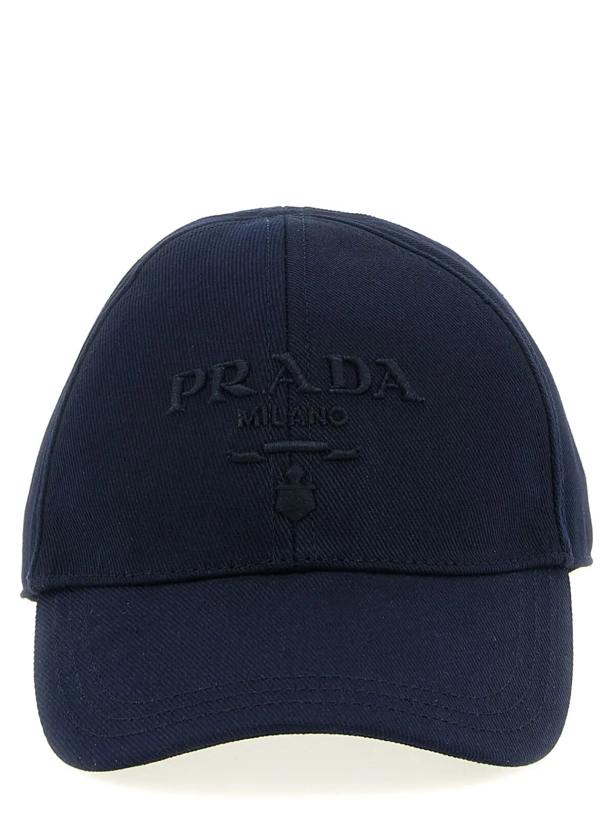 Кепка Prada з вишивкою логотипа Синя 1 Logo embroidery cap PRADA Blue