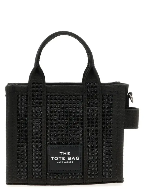'The Crystal Canvas Crossbody Tote' crossbody bag MARC JACOBS Black