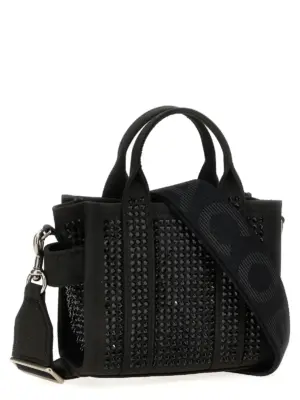 'The Crystal Canvas Crossbody Tote' crossbody bag 2R3HCR098H01008 MARC JACOBS Black