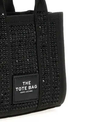 'The Crystal Canvas Crossbody Tote' crossbody bag Woman MARC JACOBS Black