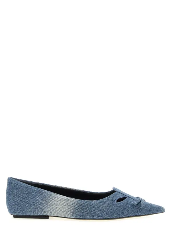 'The Denim Kat' ballet flats MARC JACOBS Blue