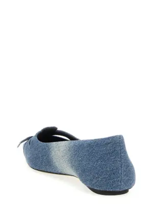 'The Denim Kat' ballet flats Woman MARC JACOBS Blue