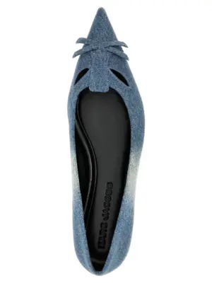 'The Denim Kat' ballet flats 100% cotton MARC JACOBS Blue