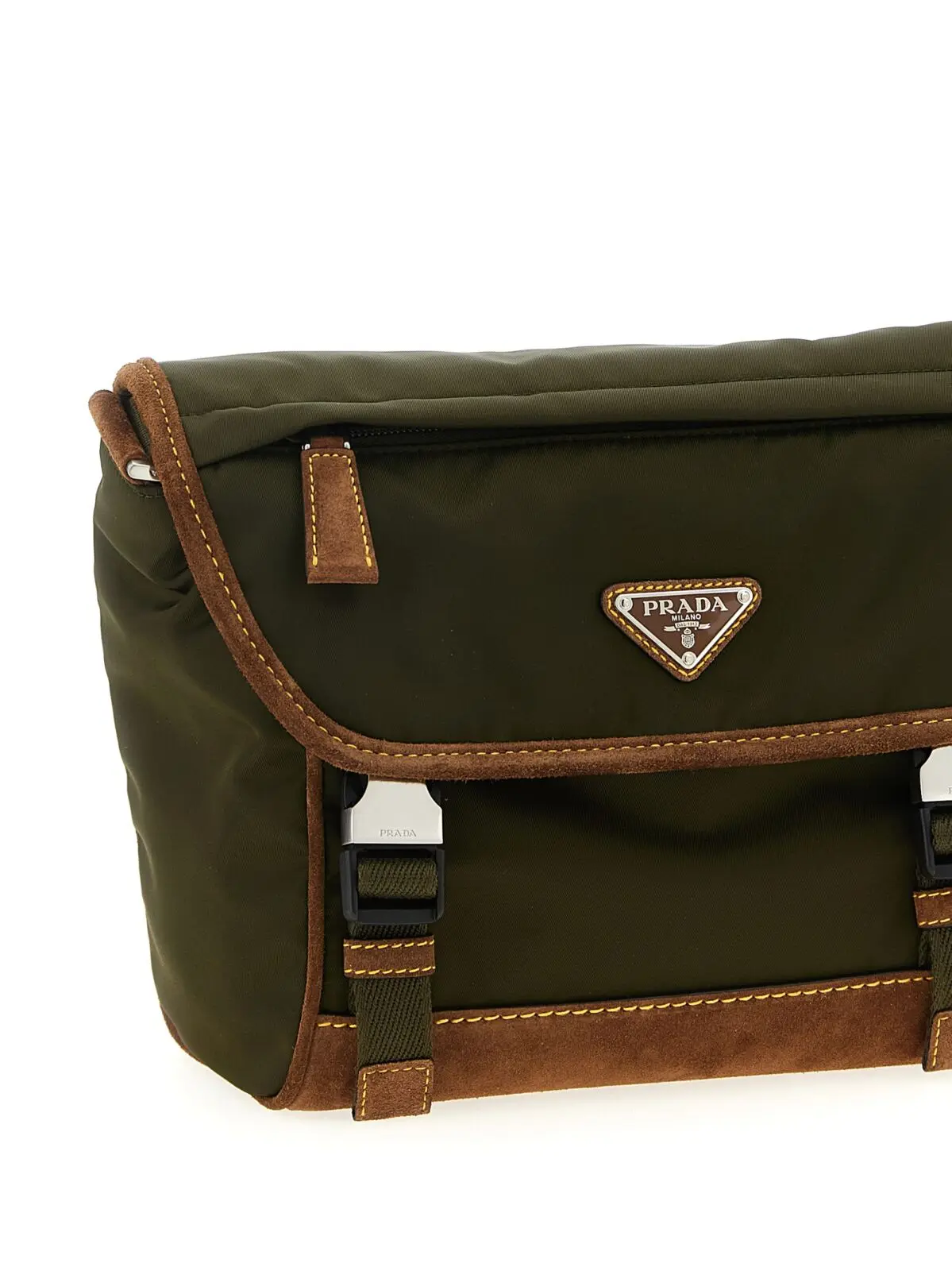 Плечовий ремінь Prada Re-Nylon Зелений 3 Re-Nylon shoulder strap Man PRADA Green