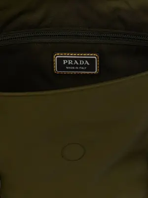 Re-Nylon shoulder strap 100% recycled polyamide PRADA Green