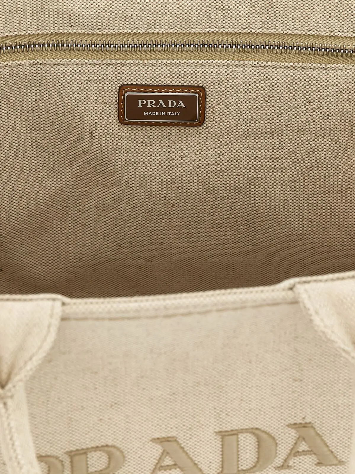 Сумка шопер Prada Prada Jardinière extra large Бежева 4 Extra large 'Prada Jardinière' shopping bag 58% cotton