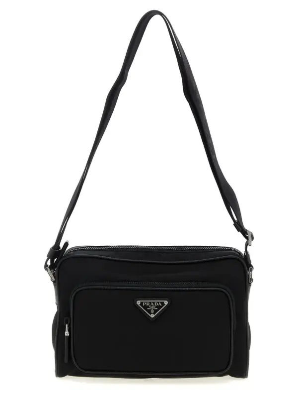 Re-Nylon medium shoulder bag PRADA Black