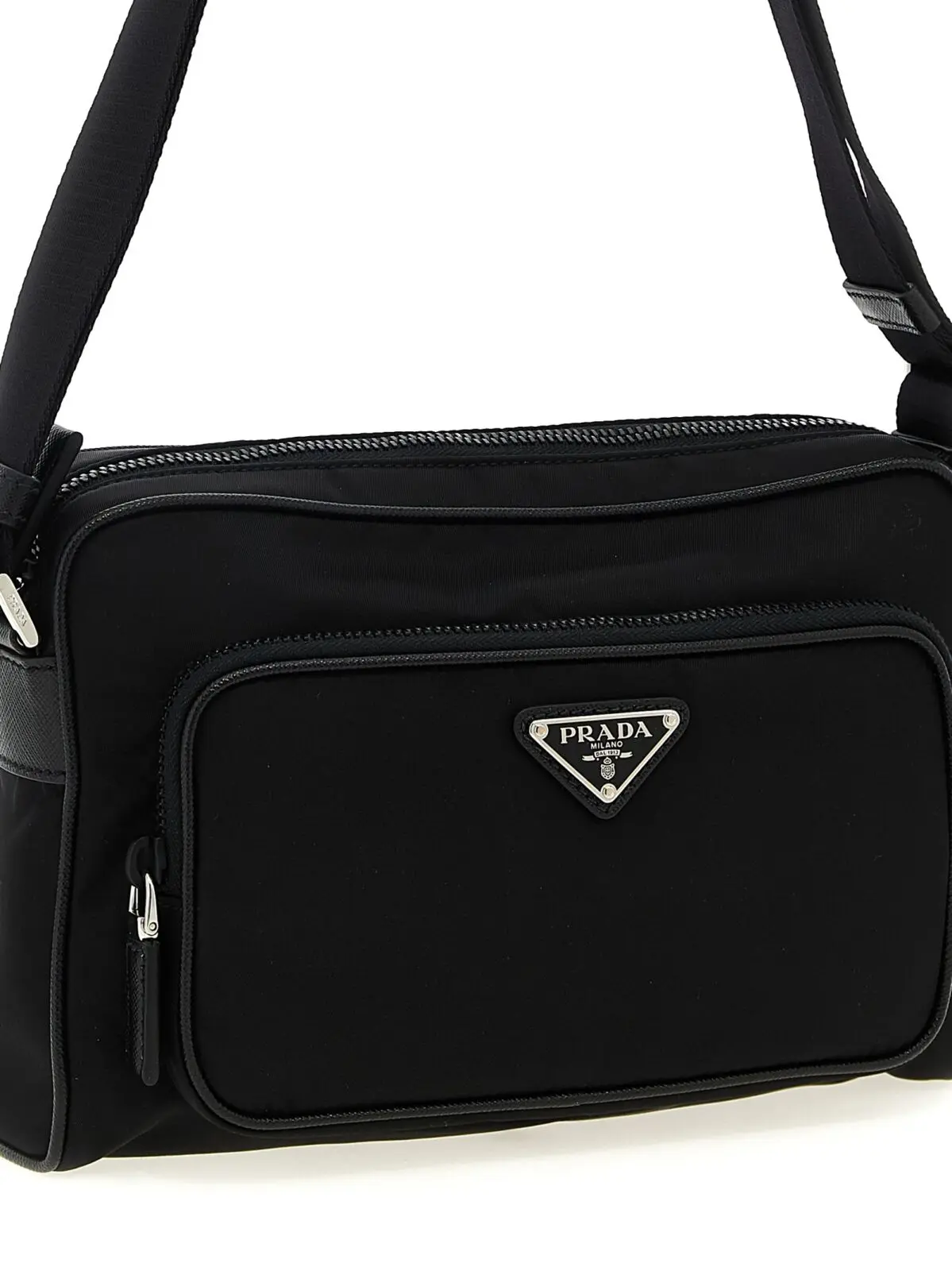Сумка крос-боді Prada Re-Nylon середня Чорна 3 Re-Nylon medium shoulder bag Man PRADA Black