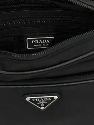Re-Nylon medium shoulder bag 100% recycled polyamide PRADA Black