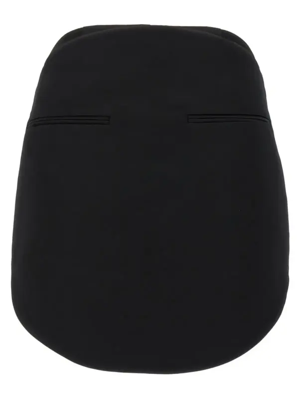 'Circle Satin' skirt COURREGES Black