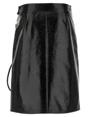 'Zipped Vinyl' skirt 325CJU311VY00149999 COURREGES Black