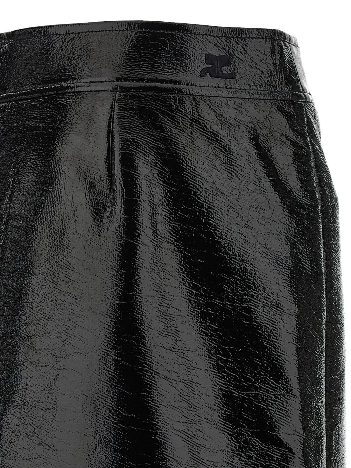 Спідниця Courreges Zipped Vinyl Чорна 4 'Zipped Vinyl' skirt 88% co