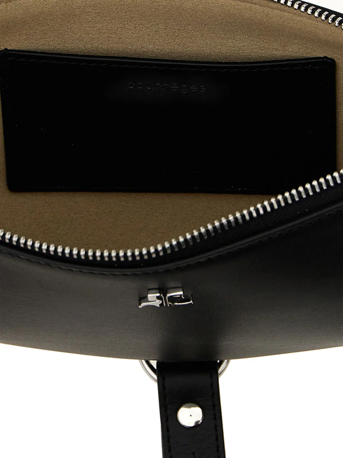 Сумка крос-боді Courreges Holy Eclipse Чорна 4 'Holy Eclipse' shoulder bag 100% calfskin leather (Bos Taurus) COURREGES Black