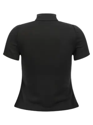 'Interlock Zipped' top 325JTO446JS02509999 COURREGES Black