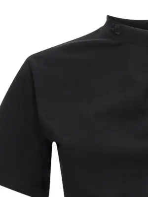 'Twist Asymmetrical' T-shirt Woman COURREGES Black